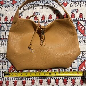 COPY - Light Brown Dooney and Bourke Purse with gold accents